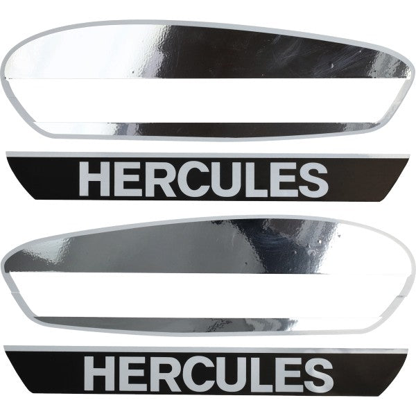 Stickerset benzinetank Hercules chroom/wit