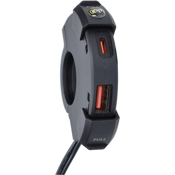 USB lader motor 12-24V | dubbele USB B+C universeel