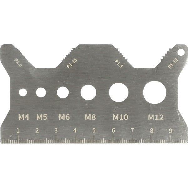 Schroefdraadmeter RVS M4-M12