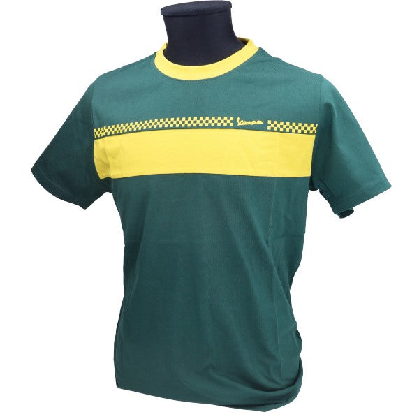 Vespa Origineel T-shirt Racing Sixties M groen/geel 607507M02G
