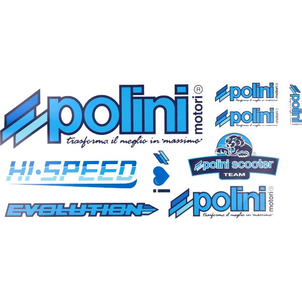 Polini stickerset 30 x 17 cm 9-delig 225.020
