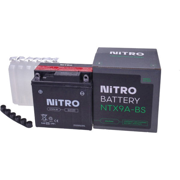 Motoraccu Nitro NTX9A-BS / YTX9A-BS onderhoudsvrij