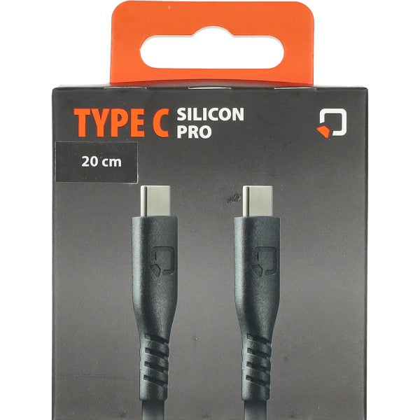 USB-C naar USB-C oplaadkabel 20 cm - Lampa siliconen