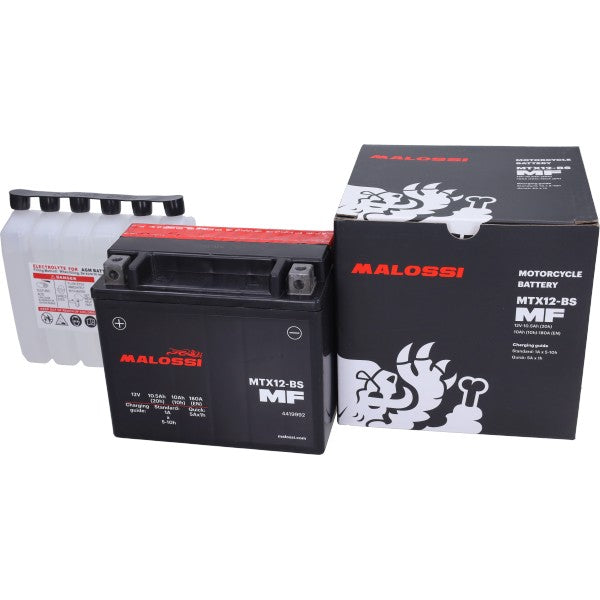 Malossi accu MTX12-BS/YTX12-BS voor Beverly 300, GTS 300, MP3 300