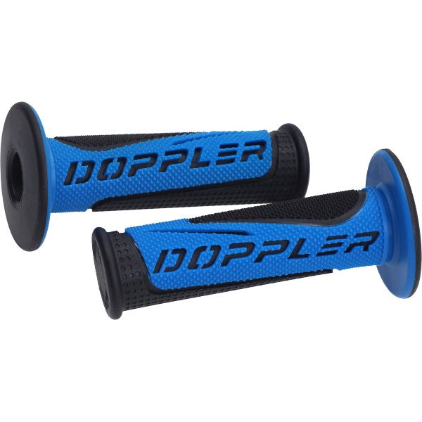Handvatset Doppler Radical universeel zwart/blauw 22/24mm 487284