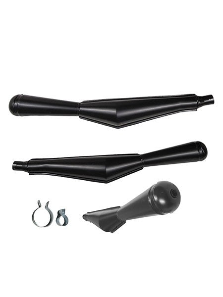 Jamarcol oldtimer uitlaat megafoon uni. 32mm zwart