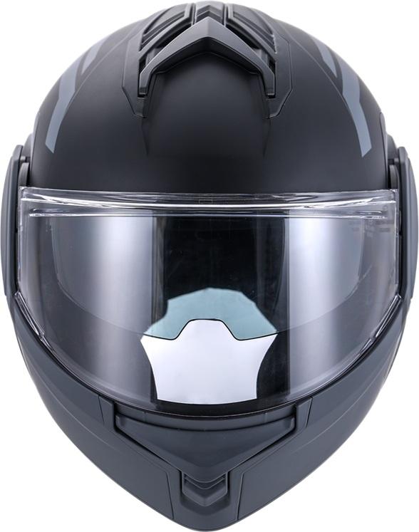 Vito Systeemhelm Reverse Mat Zwart/Grijs Alle maten