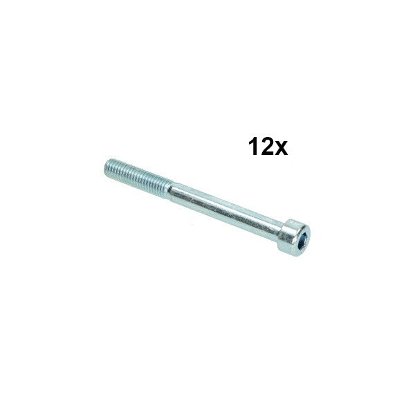 Inbusbout M8x80 mm 12 stuks