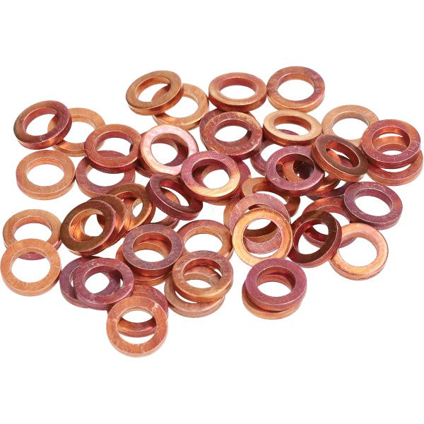 Koperen sluitring M7 x 11 x 2 mm voor Kreidler - 50 stuks