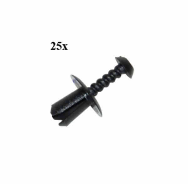 Drukplug Parker 6x16x11 zwart 25 stuks