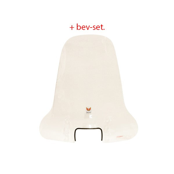 Isotta windscherm hoog helder met bevestigingsset AGM VX50S