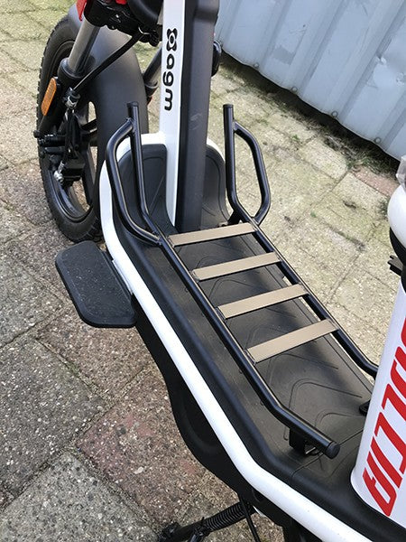 Treeplankbeugel Regia zwart met greep voor Goccia GEV1000