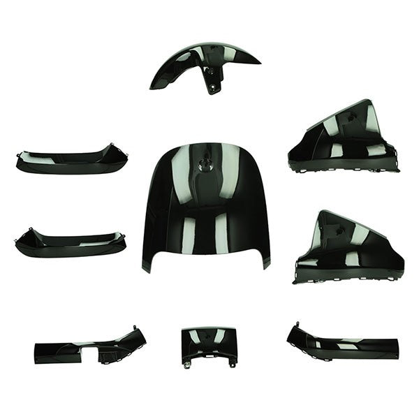 Plaatwerkset Segway E110/E125 zwart glans 9-delig
