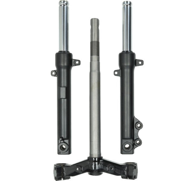 Voorvork compleet Peugeot Kisbee / Streetzone 2T zwart