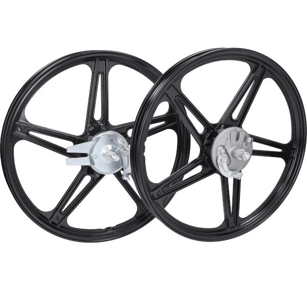 Fast Arrow wielset compleet 17 inch zwart glans Peugeot 103/SPX