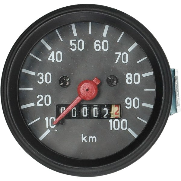 Km Tellerklok 100 Km/u Model VDO Zwart 60mm Puch Monza, Camino, Zundapp