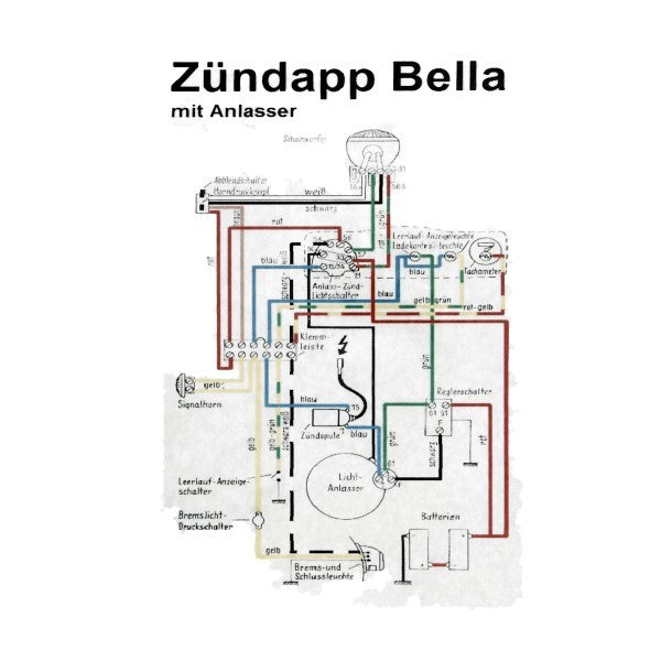 kabelboom startmotor bella 203=op=op