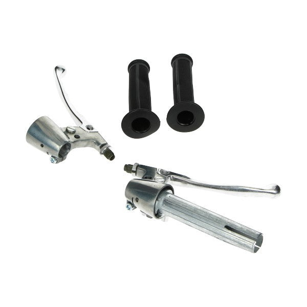 Hendel Set Aluminium Torpedo zonder Schakelaar Links/rechts 22mm 517, Zundapp