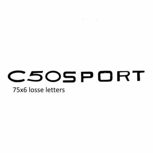 Sticker Benzinetank C50 Sport Zwart Zundapp
