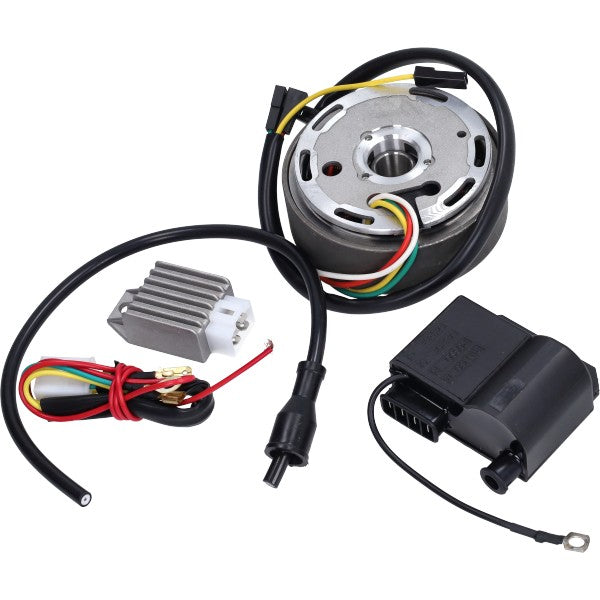 Ontsteking+vliegwiel Compleet 6v / 12v (Model Kokusan) KS175, KS80, Sachs 50S, Zundapp, KS125