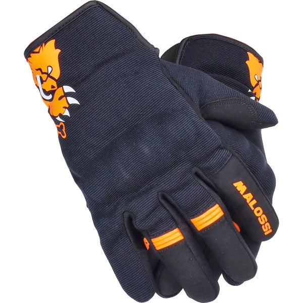 Malossi handschoenen M zwart/oranje 3919252.o4