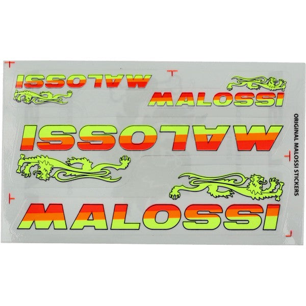 Malossi fluor stickerset 4-delig 3318712