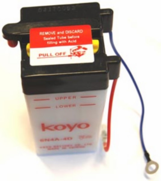 Accu 6N4A-4D 6v 4amp FS1-DX