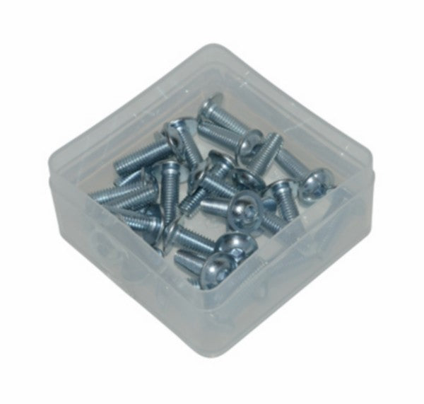Speednutbout M6 x 25 mm zwart - 25 stuks
