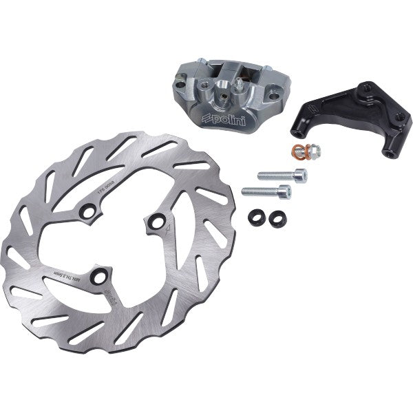 Radiale Remset Polini Wave Schijf + Remklauw 3-GAATS voor 220mm Mbk Nitro, Aerox 2T 178.2004