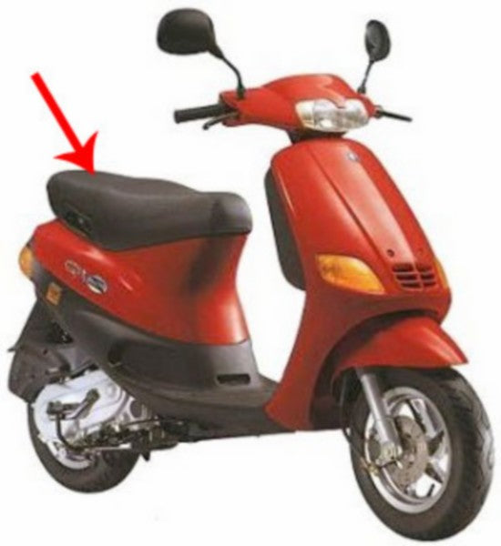 Buddyseat Piaggio Origineel Compleet ZAPC11 Zwart Piaggio, Zip Fr Rst, Zip Rst, Zip Sp 560411