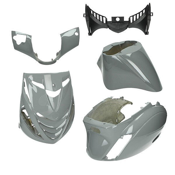 SP kappenset DMP SP Nardo Grey – Nardo Grijs Glans 5-Delig (Piaggio Zip)