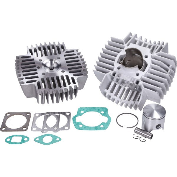 cilinder met kop Power1 + zuiger breed alu-nik 45mm puch maxi