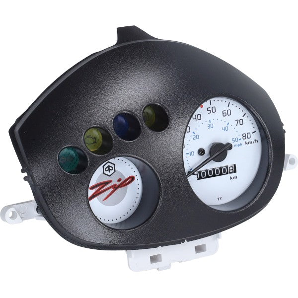 Km Tellerset Piaggio Origineel EURO-4/5 (Witte Wijzerplaat) Zip 4T 1D002248
