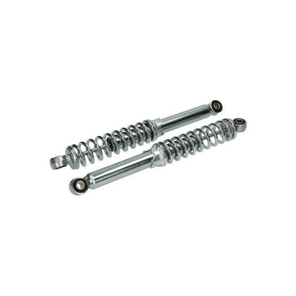 Schokbrekerset DMP 340mm Chroom Camino, Citta, Puch Maxi, Tomos