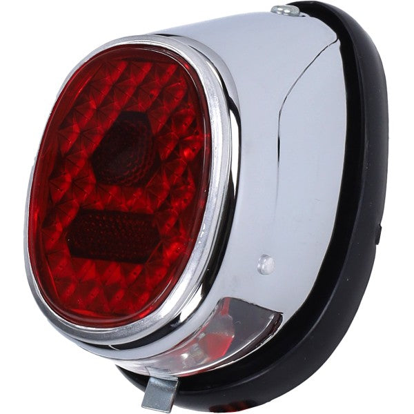 Achterlicht Oldtimer Compleet +rubber Chroom Tomos 4l, Puch Maxi, MS50, MV50