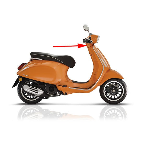 Stuurkap Piaggio Origineel Onder Oranje 890/A Sprint 1B001231000TA=OP=OP