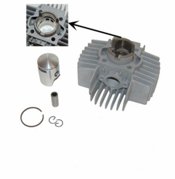 Cilinder DMP 6-POORT Aluminium 38mm Puch Maxi