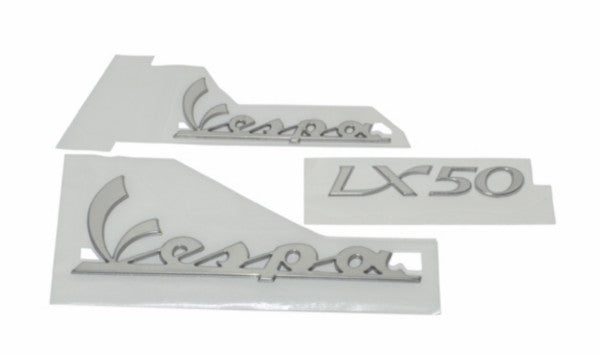 Stickerset Piaggio Aluminium Vespa Lx