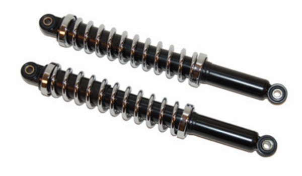 Schokbrekerset Origineel Model 360mm Zwart/chroom Kreidler