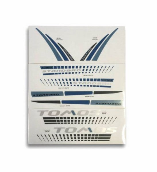 Stickerset Tomos 2015 Zwart/blauw Standard 080100
