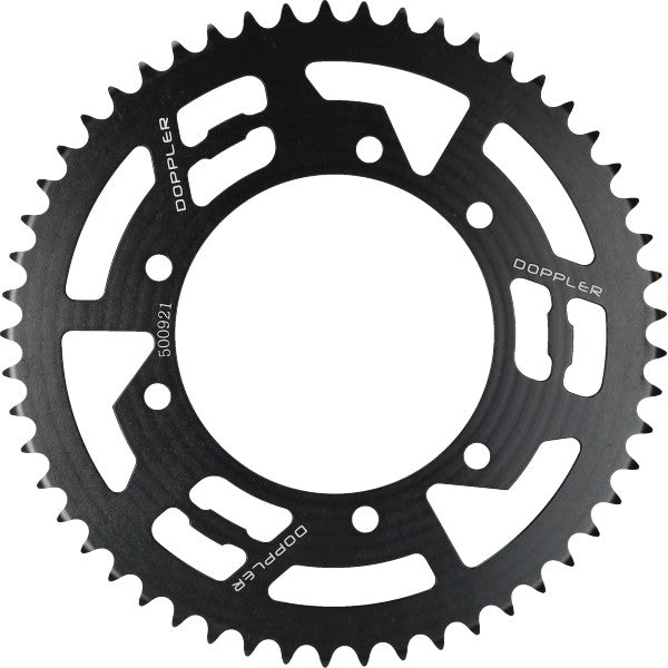 Achterkettingwiel Doppler 53T Zwart Derbi, Furia, Peugeot, Rieju Mrt, Rieju Mrt Pro, Senda, Senda Sm, Senda X-treme, XP6 500921