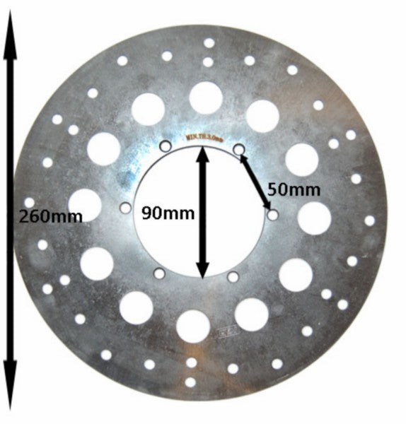 Remschijf 6-GAATS voor 260mm Gilera Smt/r, Senda, Senda Drd, Senda X-treme, SR50, Sx, Gpr, Rx