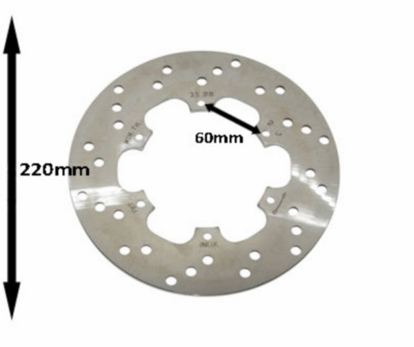 Remschijf Piaggio Origineel voor 220mm Gilera Runner, GP1, Gts 310, Gts Alle Mod., Gtv 310, Gts Super 300cc, Liberty Post, Nrg Power 56484R