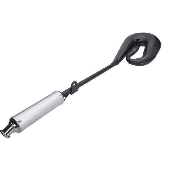 Uitlaat Tecno Circuit (Made In EU) Zwart/alu Puch Maxi