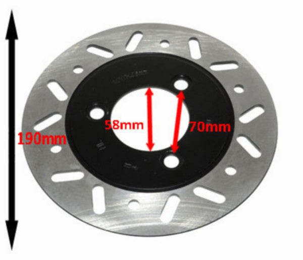 Remschijf SYM Origineel EURO-3 voor 190mm Cello/allo, Fiddle 2, Fiddle 3, Jet Euro X, Orbit, Xpro 45121-AAA-000-K-M3