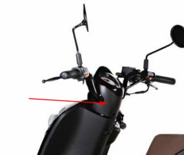 Stuurkap SYM Origineel Achterzijde Zwart Ongespoten Mio 53206-A7A-000-KA