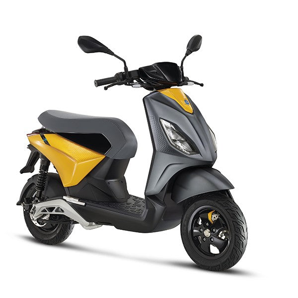 Piaggio 1 (One) elektrische scooter 25 km/u 29Ah grijs/oranje