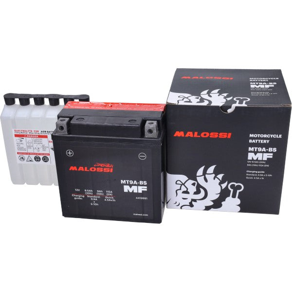 Accu Malossi MT9A-BS / YT9A-BS 12V – o.a. Piaggio / Gilera / Aprilia / Vespa / Yamaha (4419991)