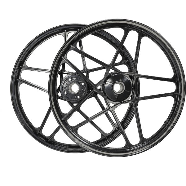 Wielset Fast-Arrow 17 inch zwart glans Hercules Prima