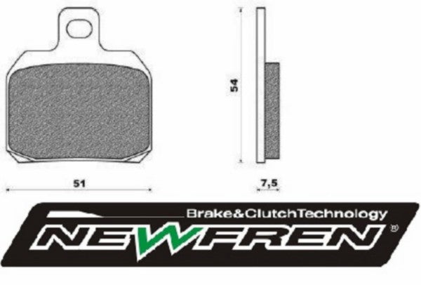 Remblokset Newfren Beverly 500cc, GPR2004, Nexus 500cc, Rieju, Rs, Speedfight 3, X9 FD0256